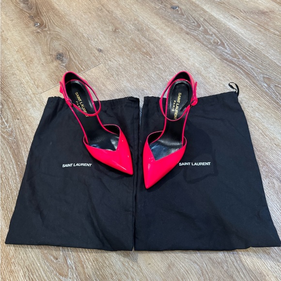Saint Laurent Black and Red Heels - Picture 1 of 6